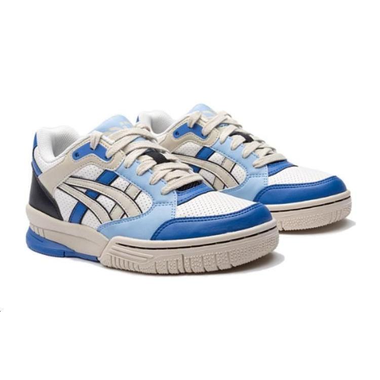 New Asics Gel Spotlyte Low Top Children's Basketball Shoes Blue White Teenagers 1204A127-103