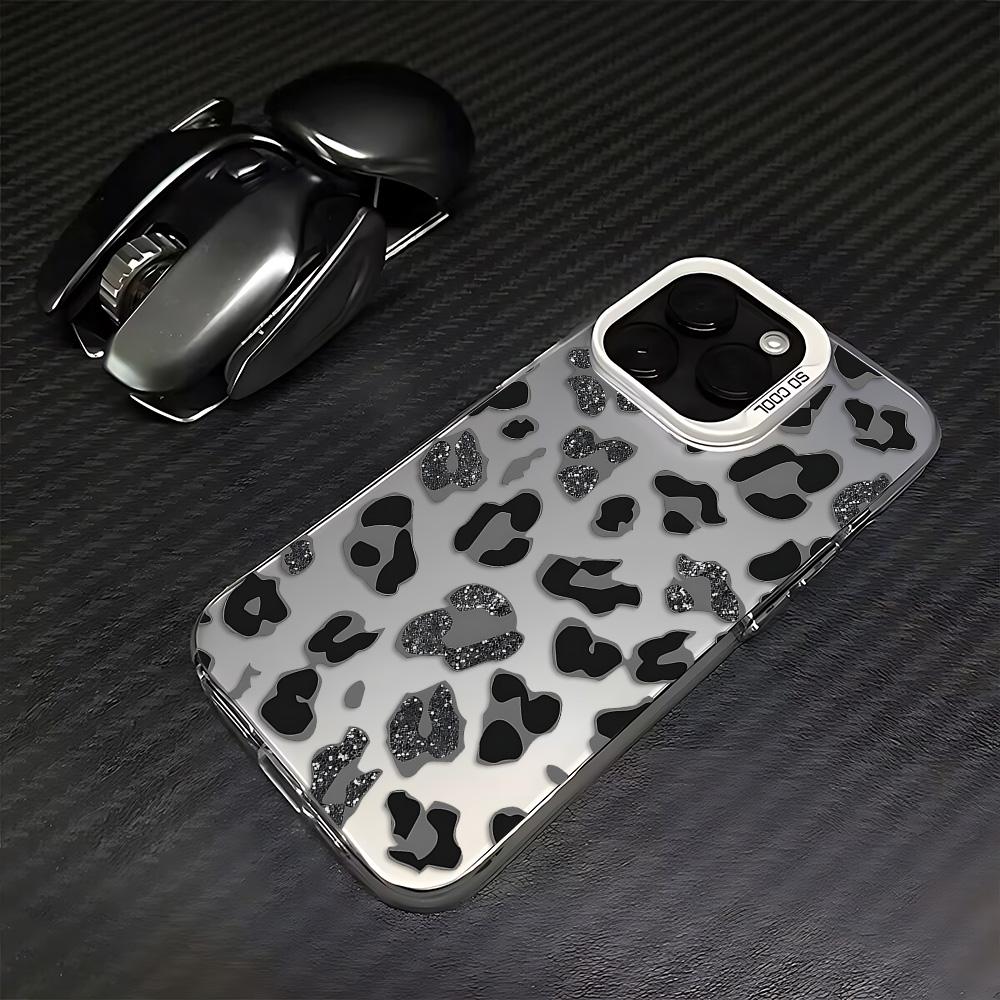 Shiny colorful leopard print Phone Case For Tecno Pova Spark Go 30C 20 7 Pova 6 Camon 40 30S 20 itel P36 A48 S23 Pro 4G 5G Cover