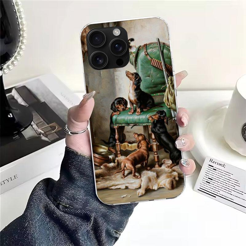 Hunter Hund Jakt Mjukt Telefonfodral För IPhone 11 17 Air 16E 16 Pro Max 15 + 14 Plus 13 Mini 12 Apple 7 SE 8 Fundas Coque 11 17 A