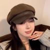 Warm Women's Duck Tongue Beret Breathable Vintage Newsboy Hats Adjustable Pleated Berets  Women Men