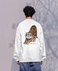OHP Ohpxmoai Stretching Tiger Crew Neck Long Sleeve T-Shirt