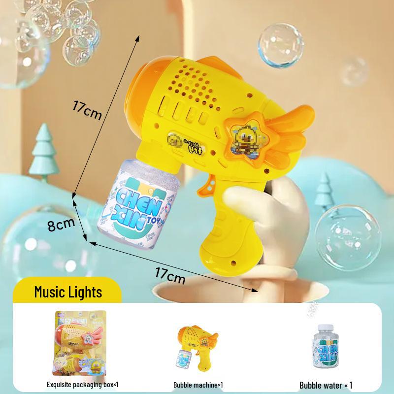 Popular Automatic Multi-Hole Bubble Gun for Kids - Outdoor Playhouse Toy