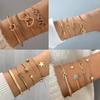 Jewelry Creative Love Diamond Bracelet Set Simple Arrow Bracelet Four-piece Female