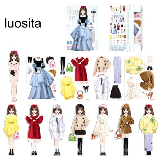 Magnetic Princess Dress Up Paper Doll, Pretend Play Toy, Smooth Burr-Free, Encourage Creation, Funny Clothes Dress Up Puzzle Game