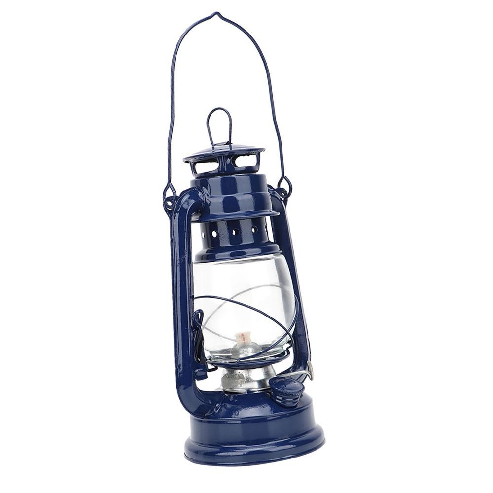 Metal Construction Iron Lantern Windproof Hanging Fuel Lantern Emergency Lighting