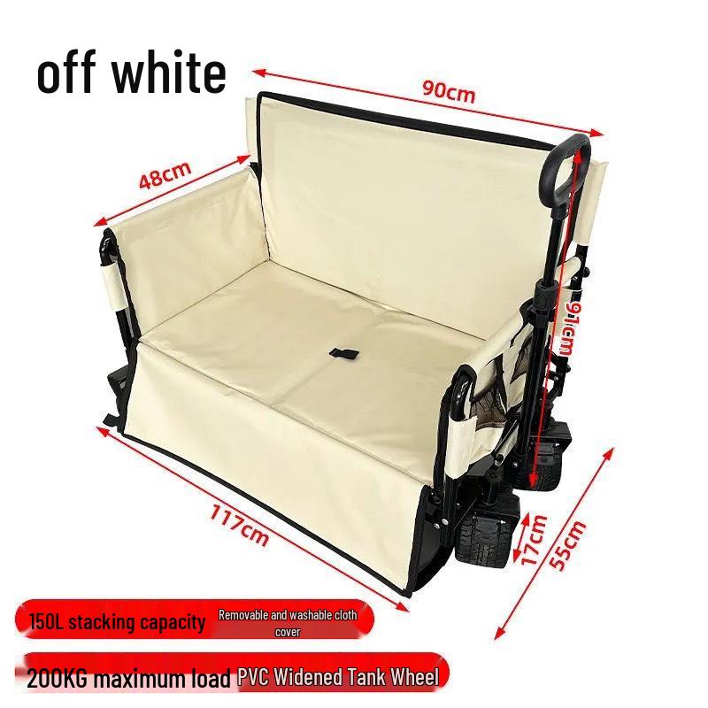 Multifunctional Outdoor Camping Seat and Trolley Cart for Picnic and Fishing