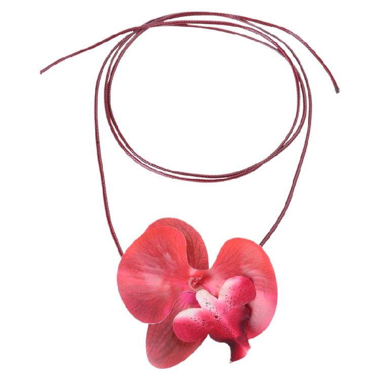 Flower Designed Necklace Accessory Stylish Flower Pendant Necklace Trendy Neckpiece Adornment for Gatherings
