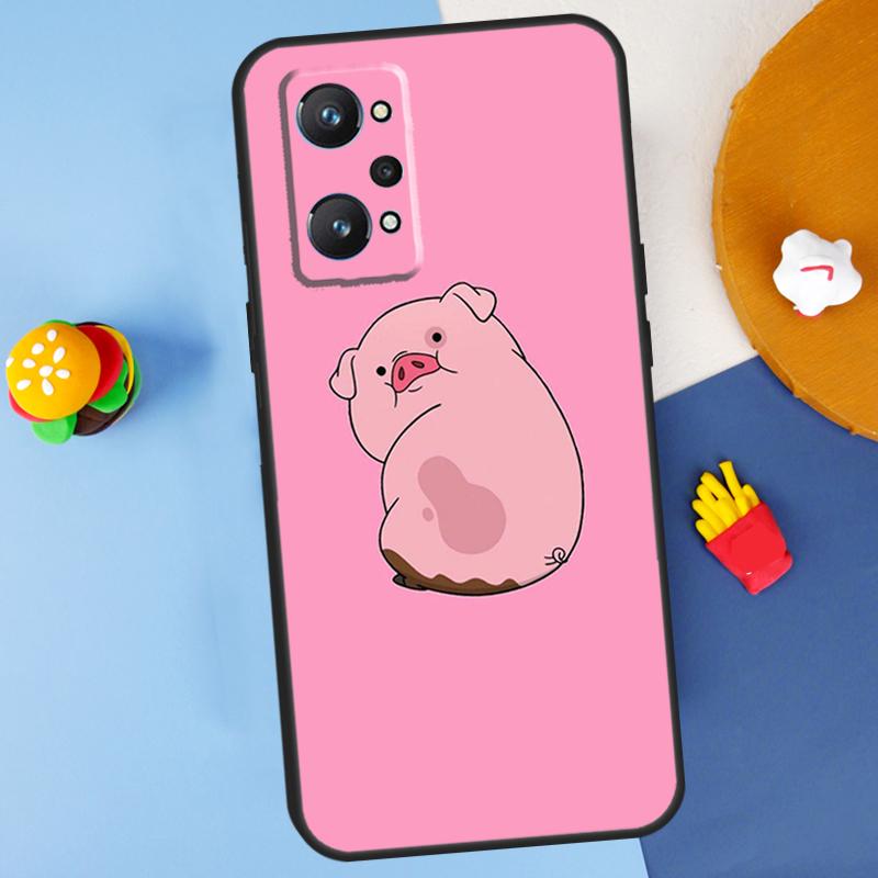 

Cartoon Pig For Realme 11 10 12 13 14 Pro Plus GT 5 6 6T GT7 Pro C61 C53 C51 C21Y C25S C55 C67 C75 Case Realme C55