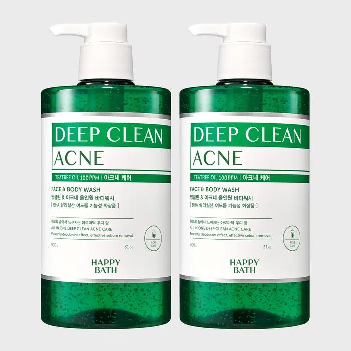 Happy Bath Deep Clean Body Wash 900g x 2 (Optional)