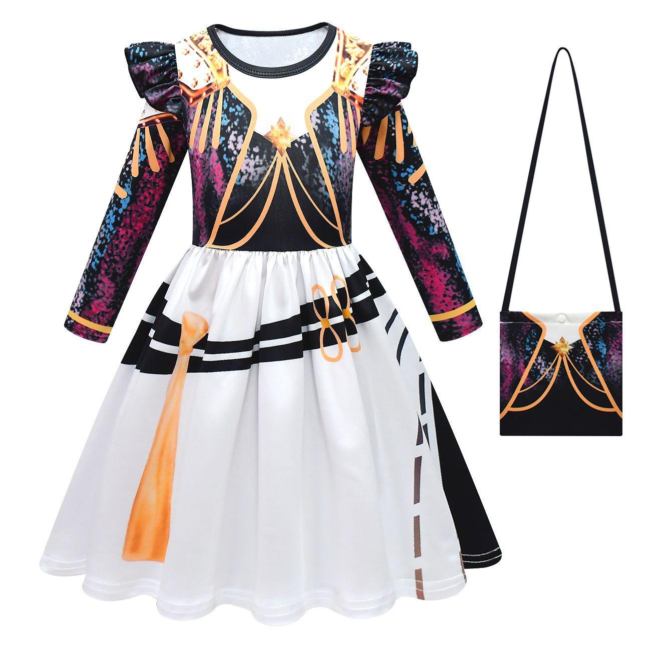 

K-Pop Популярные фильмы Охотники на демонов Платье для девочек 2-12 лет Рождество Хэллоуин Косплей Руми Мира Зои Маскарадный костюм 160