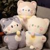Adorable Standing Plush Cat Toy With Pp Cotton Filling Perfect For Decor And Cuddles