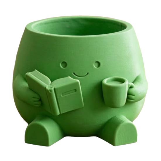 Smiling Face Planter 3D Plant Pot Printed Cute Decorative