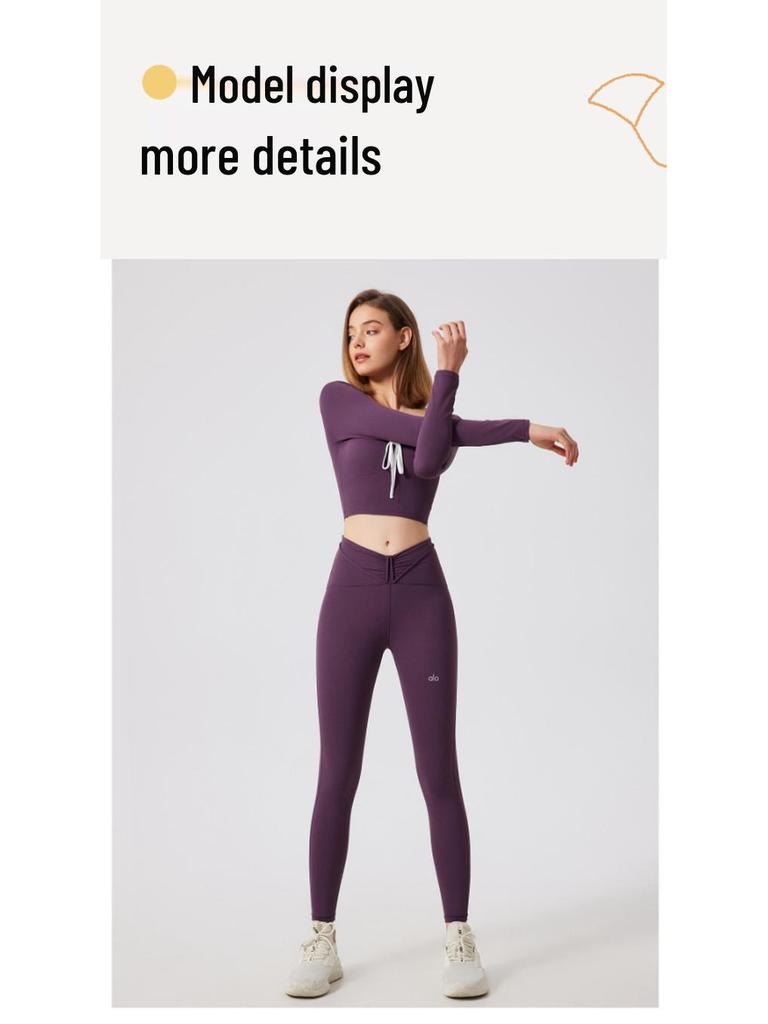 Alo Yoga High-Waist Seamless Quick-Dry Comfortable Sportswear