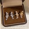 Korean Two-Tone Star Ear Cuff for Women, Piercing-Free, Exquisite Zirconia Earrings, Luxurious High-End Jewelry.