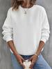 2023 Autumn/Winter Velvet Round Neck Sweatshirt - Casual Loose Women's Top