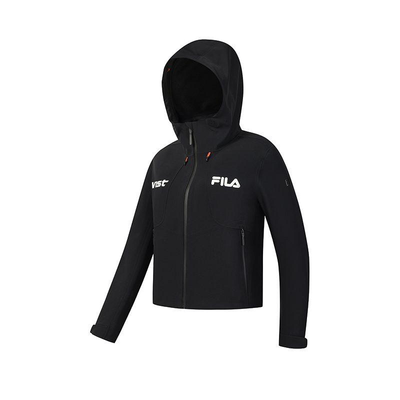 Fila EXPLORE Jackets Women's Pitch Black BK Hooded Fleece Lined Other A11W617723F-BK