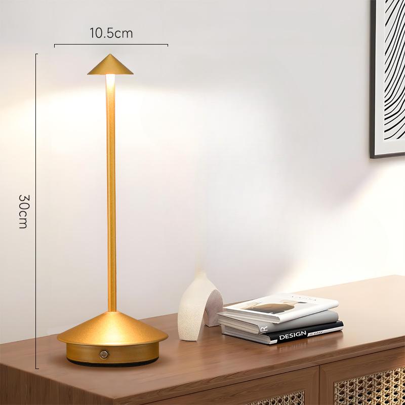Simple Cordless Table Lamp Rechargeable Touch Portable LED Table Lamp Dimmable Night Light Restaurant Table Lamp Bedside Atmosphere Lamp