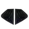 For Kia Optima K5 2011-2015 Rear Side Window Louvers Air Vent Scoop Shades Cover Trim Glossy Black/ Carbon Fiber Black