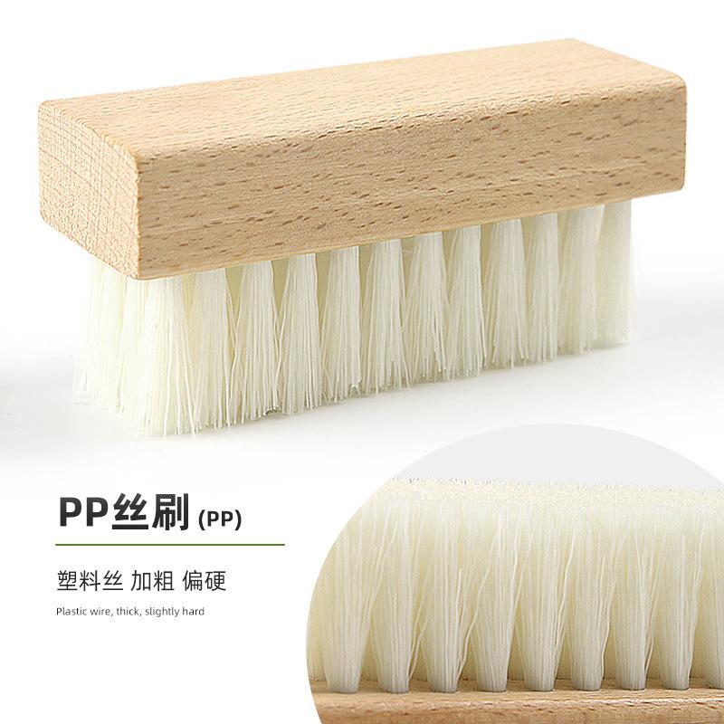 

Solid Wood Square Brush Horse Brush Polishing Dust Removal Soft Fur Shoes Seat Cleaning Brush Shoe Washing Brush One size
