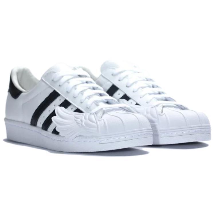 Jeremy Scott x Adidas Superstar Wings White Black Men Sneakers Black-White S77814