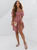 Women Off Shoulder Midi Dress Summer Sexy Short Solid Sleeve Ruffles Dresses Fashion Casual Holiday Sundress Loose Vestidos