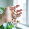 1PC Crystal Bags Decor Car keyrings for Women Rhinestone Elephant Horse Pendants Unicorn Keychain