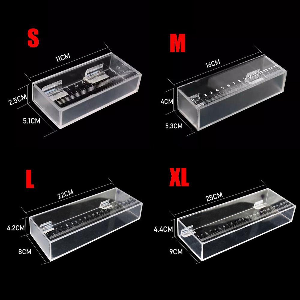 Portable Transparent Fish Viewing Box Micro Landscape Rectangle Desktop Goldfish Bowl Mini Dustproof Fish Breeding Tanks Snails