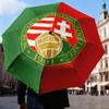 Hungarian Football Emblem Umbrella Folding umbrella, automatic umbrella 8-Frame for Travel, camping Use Gift for Halloween Christmas