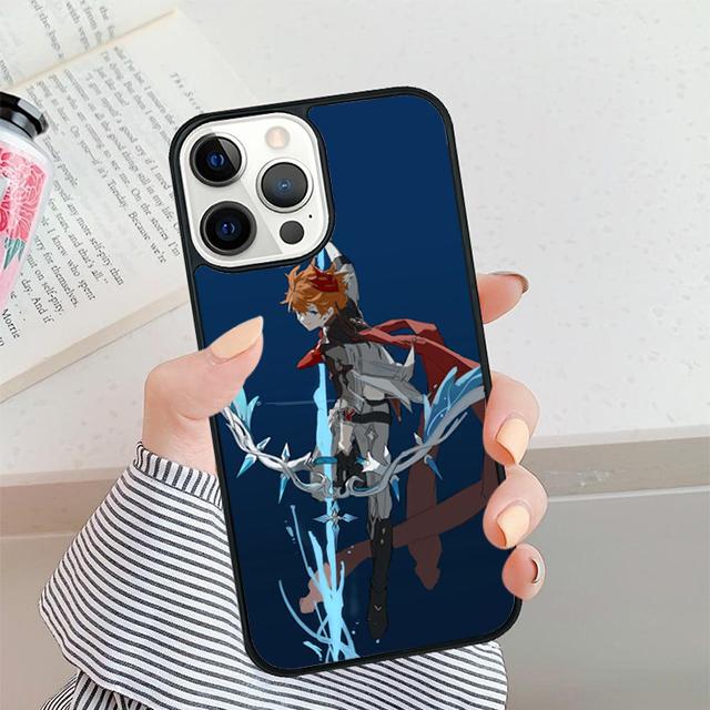 Genshin Impact Tartaglia Phone Case For iPhone 17 Air 16 16e 15 14 plus 11 12 13 Pro max Soft Bumper Shell Cover coque