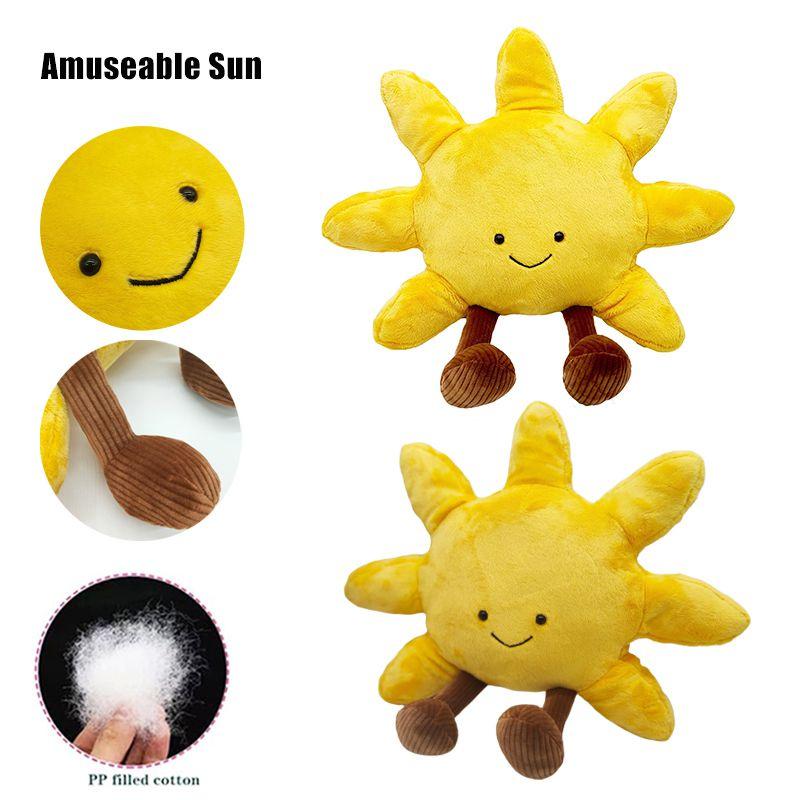 Adorable 15.7in Amuseable Sun Plush Toy Soft Stuffed Doll Pillow Kids Xmas Gift