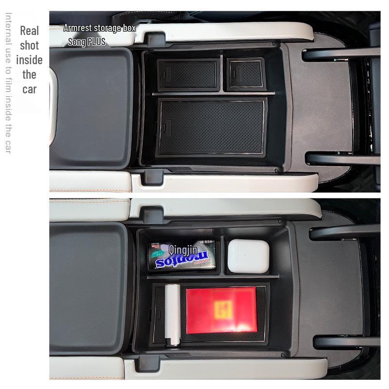 BYD Song PLUS Lower Center Console Storage Box - Interior Organizer for 22 Models