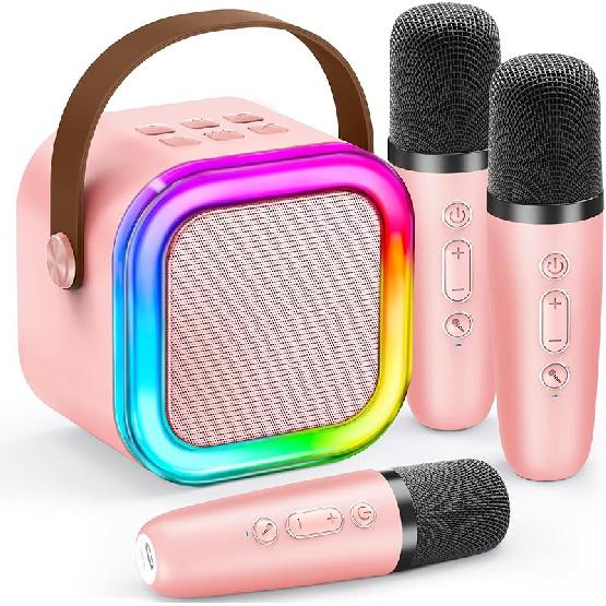 Mini Karaoke Machine for Kids, 2025 TOP Toys Birthday Gifts Ideas for Girls Ages 4, 5, 6, 7, 8, 9, 10, 12+ Years Old, Portable MP3 Player with 2