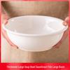 10-Inch White Ceramic Soup Bowl