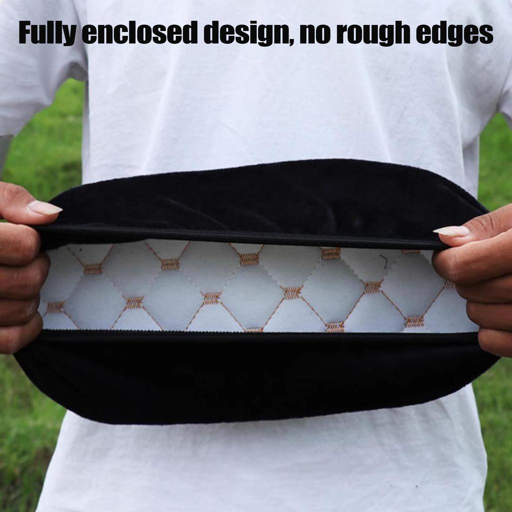 Motorcycle Seat Cover with Soft Fleece Pad Winter Electric Heating Cushion for Scooter Bike Snowmobile Delivery Riding Travel