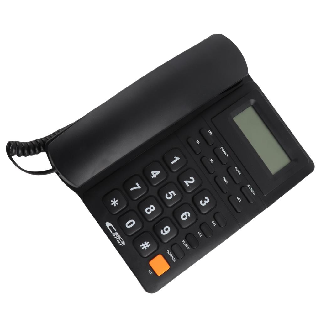 Kabelgebundenes Festnetztelefon Multifunktions Anrufer-ID-Anzeige Kurzwahl Wahlwiederholung der letzten Nummer Tischtelefon für Zuhause Büro