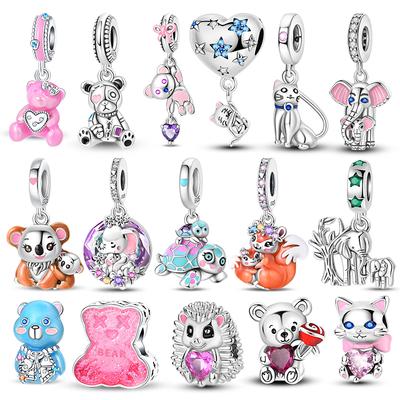 Copper Animal Series Beads Fit Original Pendant Bracelet Diy Charm Women Jewelry Fine For Mother'S Day Gift