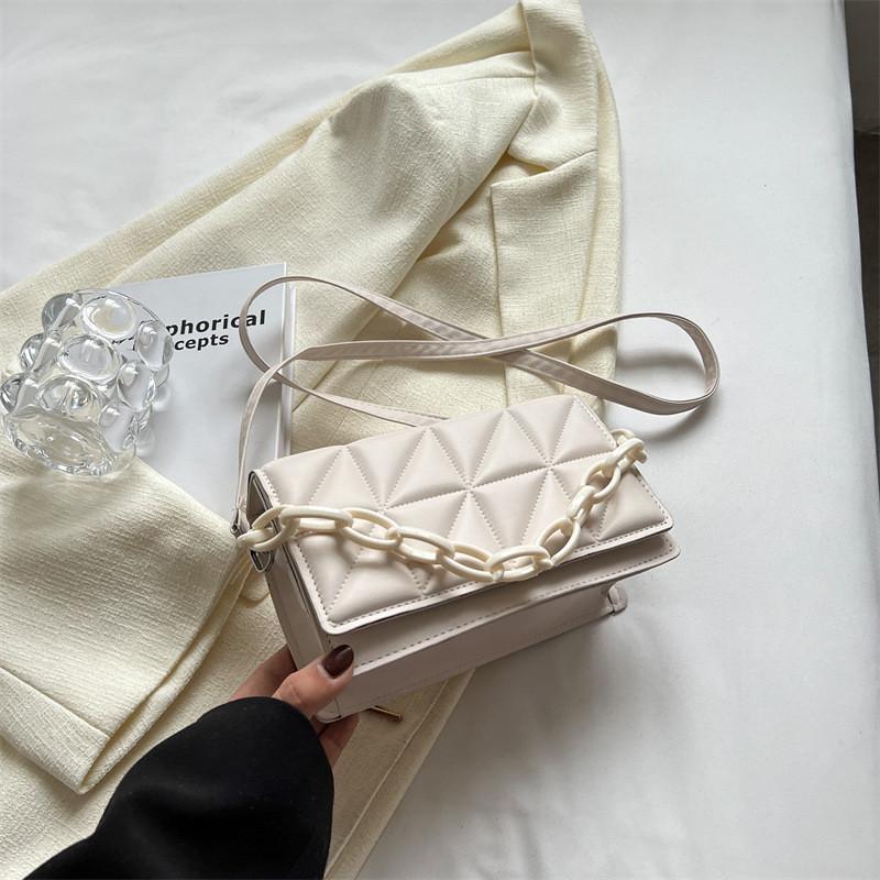 Stylish Minimalist Commuter Quilted Shoulder Bag 2023 Trendy Casual Crossbody Box Bag
