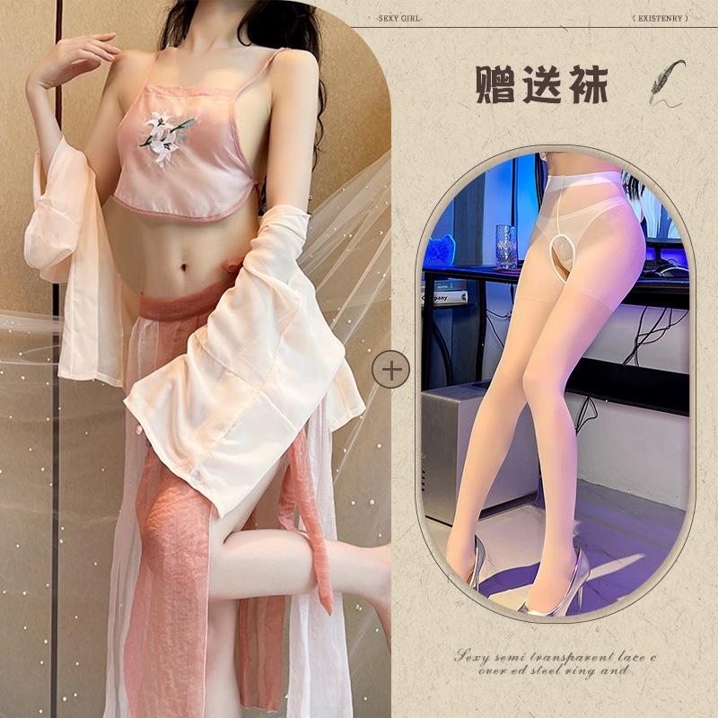 Love Clothes You Sexy Underwear Sexy Ancient Hanfu Republic of China Style Embroidered Pajamas Pure Desire Hot Uniform Temptation Suit