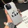 Soft Shell Phone Case for iPhone 14 15 16 Plus 11 12 13 Pro Max 16e Cute Cartoon Panda