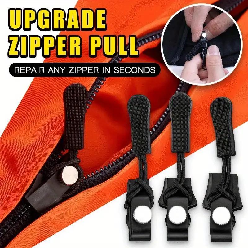 1/2/4/6pcs Zipper Repair Kit Universal Instant Zipper Repair Replacement Zippers Sliding Teeth Rescue Zippers Head 3 Different Sizes