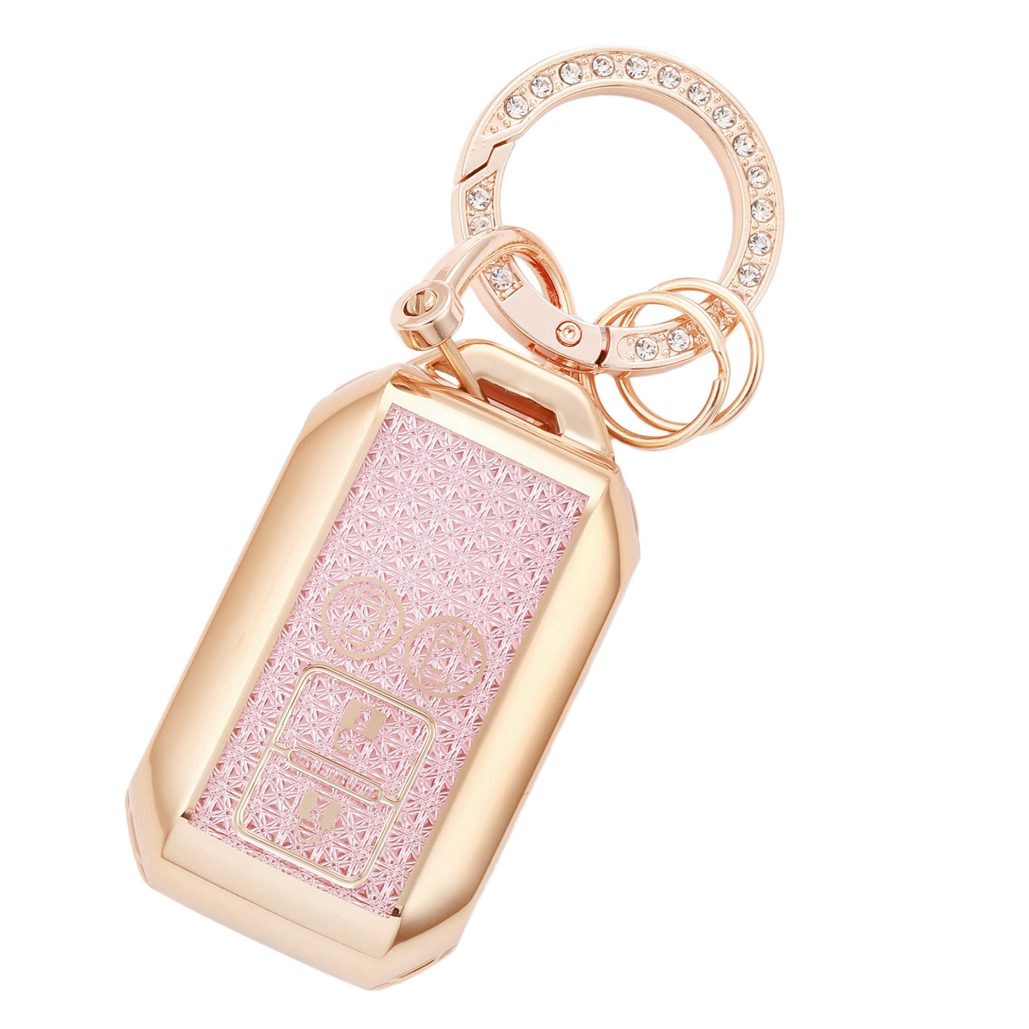 

YANMW Spacia Ключ Совместим с Suzuki Spacia Flair и Solio Смарт-ключ Милый Золотисто-розовый Чехол, Кастомный, Универсал, Держатель,