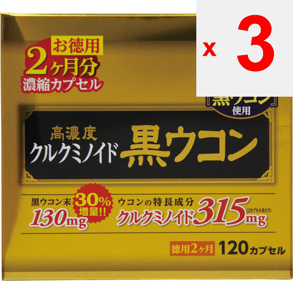 Wellness Life Science Domestic High Concentration Black Turmeric Capsules 120 Capsules Liver Tonic Turmeric