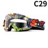 Motorcycle Goggles Water Transfer Off-road Outdoor Riding Sports Glasses Ski Goggles Windproof Glasses