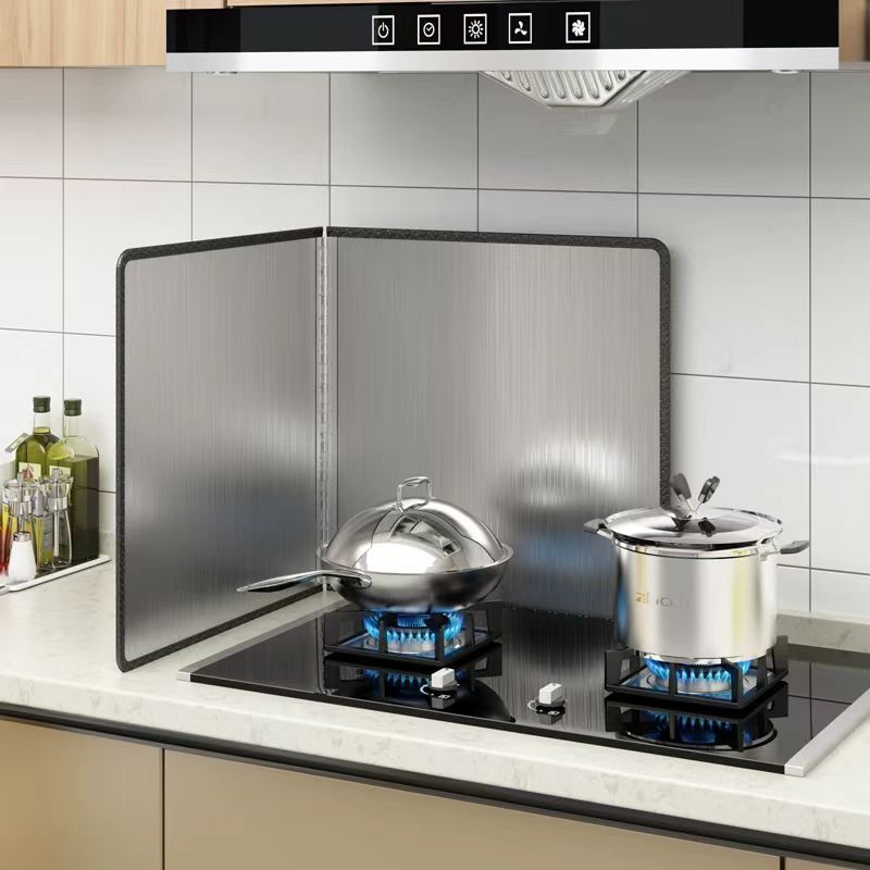 Kitchen Oil Splatter Guard,Splatter Shield Guard Kitchen Cooking Frying Oil Splash Screen Cover Gas Stove Oil Splash Guard