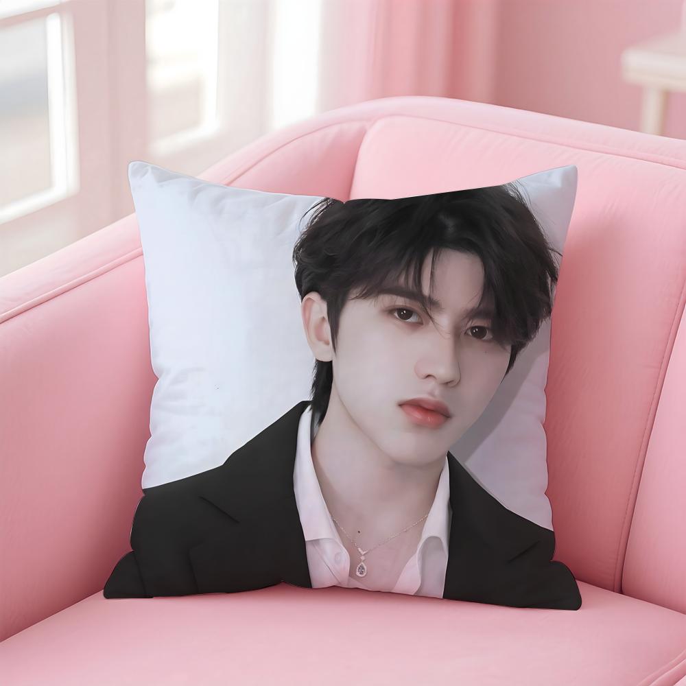 singer trendy CCai Xukun Cushion Cover Pillow Case Soft Skin Friendly Fabric  Concealed Zipper