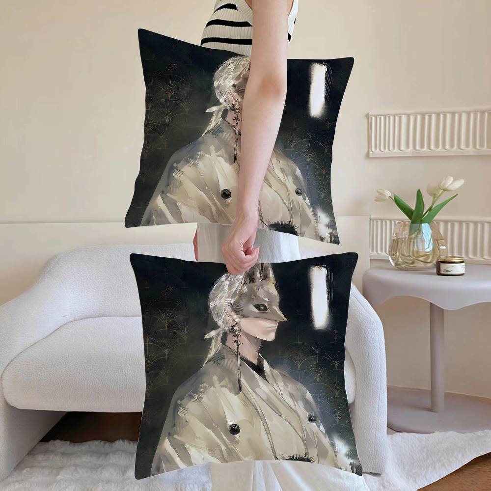 Game Si-ilent Hill F Pillow Case Sofa and Living Room Decorative Cushion Covers Dust-proof and Mite-proof Invisible Zipper