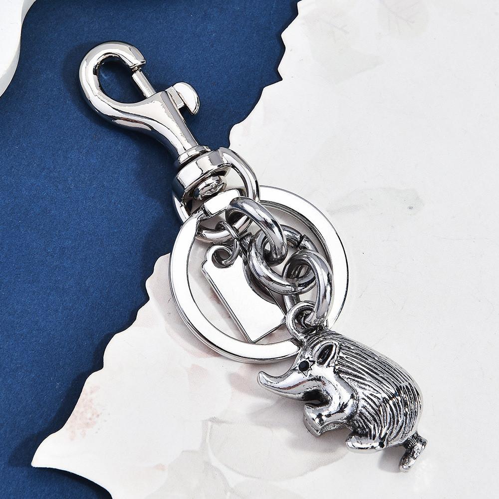Animal Keychain Pendant With Electroplated Alloy For Cute Bag Decor