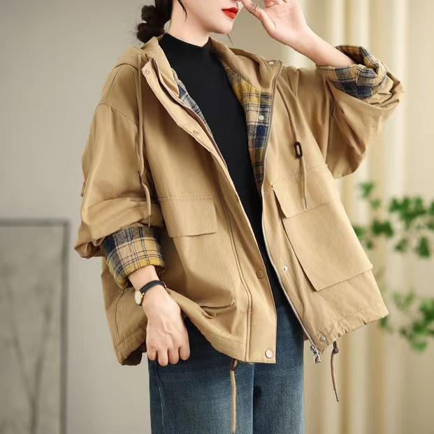 Women`s Retro Hooded Cotton Parka -