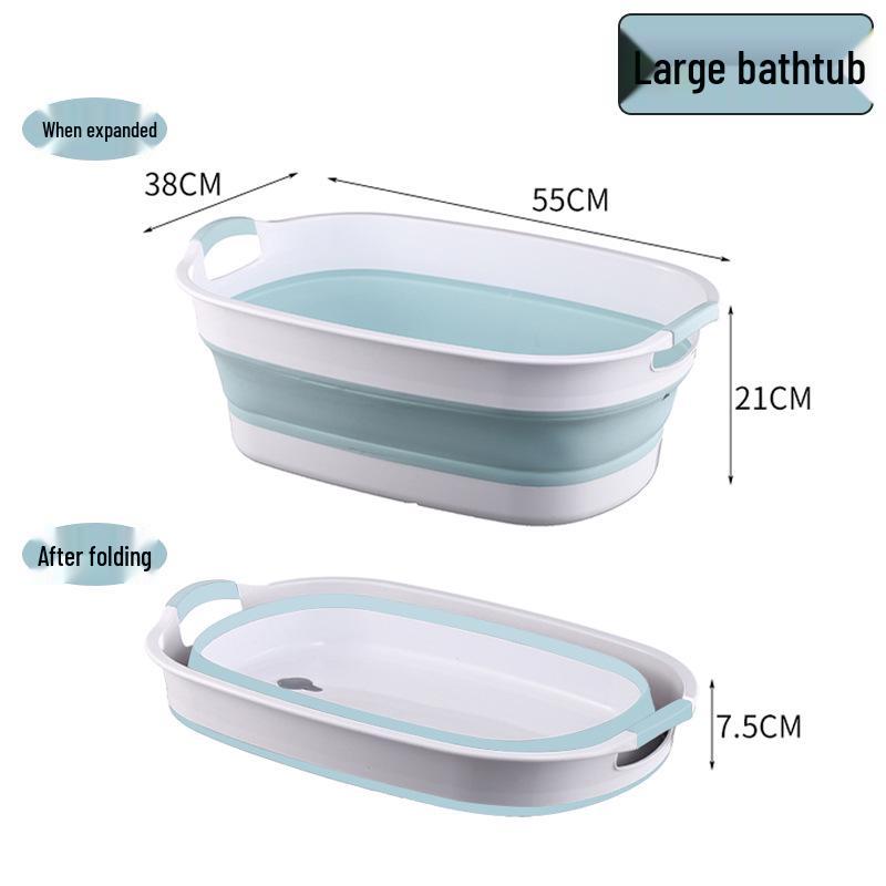 Premium Foldable Baby Bathtub: For 0-3 Year Olds, Sit or Lie, Rectangular Design