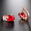 Ruby Butterfly Diamond Earrings: Starry Sky Bow with Natural Pigeon Blood Red Tourmaline Gemstones.